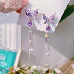 Kawaii Korean Style Butterfly Earrings – Limited Edition