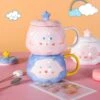 Kawaii Cloud Ceramic Mug (450ml) – Limited Edition