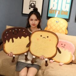 Kawaii Toasty Bread Collection Plush (40cm) – Limited Edition -Kawaiitherapy Shop 44234 9ezohk