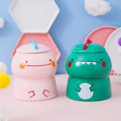 Kawaii Cute Dinosaur Ceramic Cup – Limited Edition