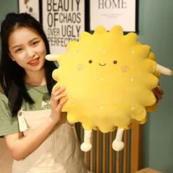 Kawaii Snacks Biscuit Pillow Plush -Kawaiitherapy Shop 45415 1oipeg