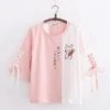 Kawaii Bunny Carrot Laced Harajuku Shirt