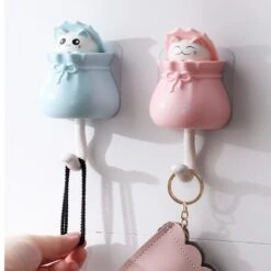 Kawaii Cats Pop-Up Sticky Wall Hanger -Kawaiitherapy Shop 45703 deewaz