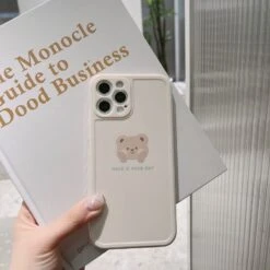 Kawaii Bubble Tea Bear Phone Case -Kawaiitherapy Shop 46128 hzddnp