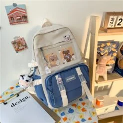 Kawaii Korea Style Soft Pastel Backpack -Kawaiitherapy Shop 46390 emsazc