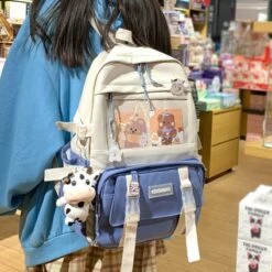 Kawaii Korea Style Soft Pastel Backpack -Kawaiitherapy Shop 46390 mjtbzf