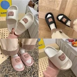 Kawaii Bear Harajuku Slippers – Limited Edition -Kawaiitherapy Shop 46451 7drvqr