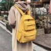 Kawaii Korea Style Solid Pastel Backpack
