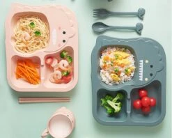 Kawaii Dinosaur Tableware Set (6pcs) – Limited Edition -Kawaiitherapy Shop 46682 cxdwgx