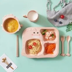 Kawaii Dinosaur Tableware Set (6pcs) – Limited Edition -Kawaiitherapy Shop 46682 fsdmzz