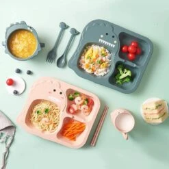 Kawaii Dinosaur Tableware Set (6pcs) – Limited Edition