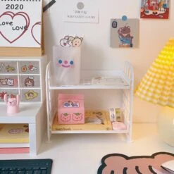 Kawaii Korea Style Stationery Storage Rack 9 Kawaii Korea Style Stationery Storage Rack -Kawaiitherapy Shop 46726 kdbwde