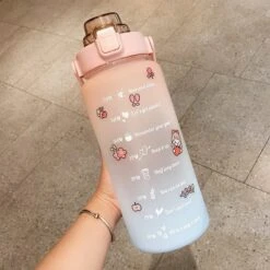 Kawaii Jumbo Pastel Style Water Bottle -Kawaiitherapy Shop 47163 t10mhr