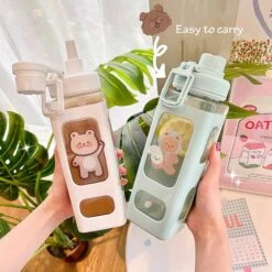 Kawaii Pastel Transparent Style Bottle – Limited Edition -Kawaiitherapy Shop 47451 bkjmwc