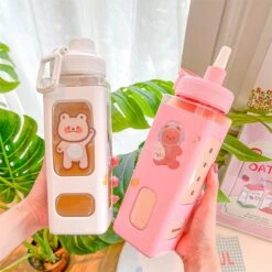 Kawaii Pastel Transparent Style Bottle – Limited Edition -Kawaiitherapy Shop 47451 bmyjek
