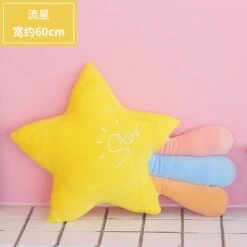 Kawaii Sun Star Crown Soft Plush Cushion -Kawaiitherapy Shop 47516 jwhyep