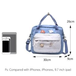 Kawaii Ita Style College Harajuku Shoulder Bag -Kawaiitherapy Shop 47794 3jagzc