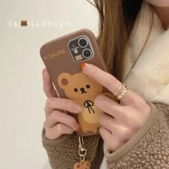 Kawaii Cookie Bear Phone Case -Kawaiitherapy Shop 48146 lbedxj