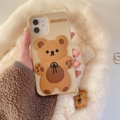 Kawaii Cookie Bear Phone Case -Kawaiitherapy Shop 48146 lf1xh7