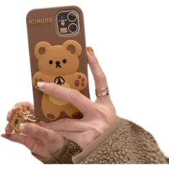 Kawaii Cookie Bear Phone Case -Kawaiitherapy Shop 48146 vdfj7m