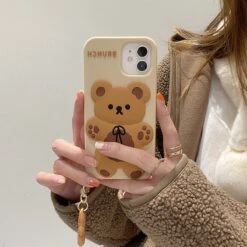 Kawaii Cookie Bear Phone Case -Kawaiitherapy Shop 48146 wro3ho