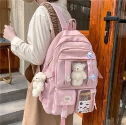Kawaii Japanese Style High School Multipocket Backpack