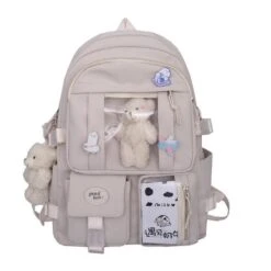Kawaii Japanese Style High School Multipocket Backpack -Kawaiitherapy Shop 48352 xg9s9e