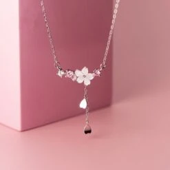Kawaii Cherry Blossom Flower Necklace – Limited Edition