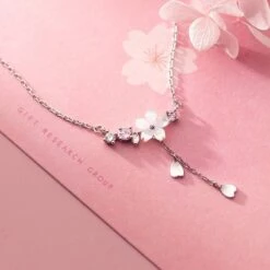 Kawaii Cherry Blossom Flower Necklace – Limited Edition -Kawaiitherapy Shop 48534 jtobod