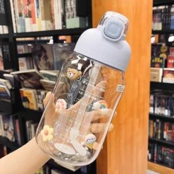 Kawaii Sticker Style Straw Bottle – Limited Edition -Kawaiitherapy Shop 48586 dnvr4n