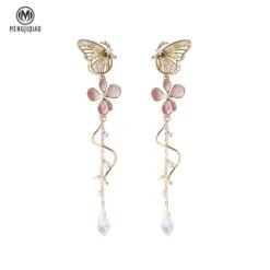 Kawaii Butterfly Cherry Blossom Earrings – Limited Edition -Kawaiitherapy Shop 48728 o5abse