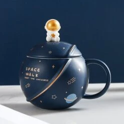 Kawaii Astronaut Space Ceramic Coffee Cup (400ml) -Kawaiitherapy Shop 48894 jzn3hn