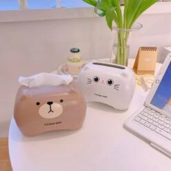 Kawaii Bear Cat Style Tissue Box β Limited Edition