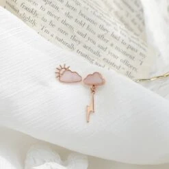 Kawaii Sun Cloud Korea Style Earrings – Limited Edition