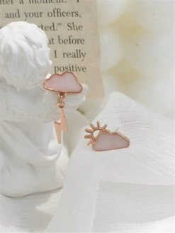 Kawaii Sun Cloud Korea Style Earrings – Limited Edition -Kawaiitherapy Shop 49096 rkodn8