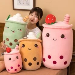 Kawaii Bubble Tea Fruit Series Plush XL (50cm) -Kawaiitherapy Shop 49142 vdddno