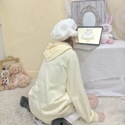 Kawaii Candy Floss Pastel Sheep Hoodie – Special Edition -Kawaiitherapy Shop 50076 ovzlwl