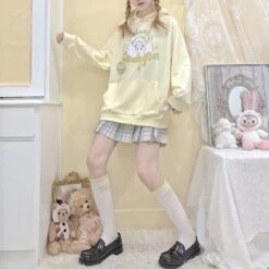 Kawaii Candy Floss Pastel Sheep Hoodie – Special Edition -Kawaiitherapy Shop 50076 y2r6tz