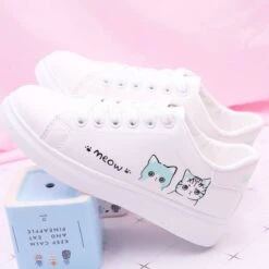 Kawaii Neko Cat Harajuku Shoes – Limited Edition -Kawaiitherapy Shop 50391 h7aydv