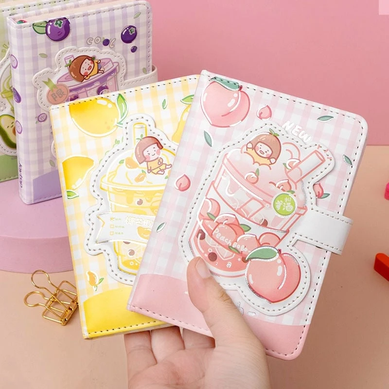 Kawaii Bubble Tea Fruits Notebook Planner – Limited Edition 1 Kawaii Bubble Tea Fruits Notebook Planner – Limited Edition