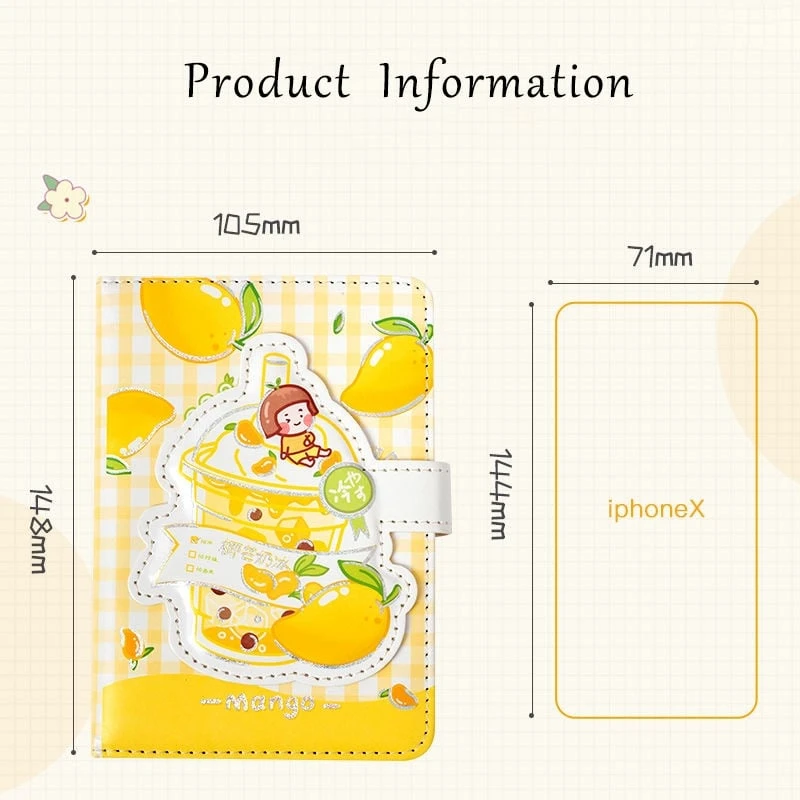 Kawaii Bubble Tea Fruits Notebook Planner – Limited Edition 6 Kawaii Bubble Tea Fruits Notebook Planner – Limited Edition - Image 6