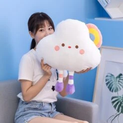 Kawaii Cloud Star Pastel Cushion Pillow -Kawaiitherapy Shop 50932 lipuho