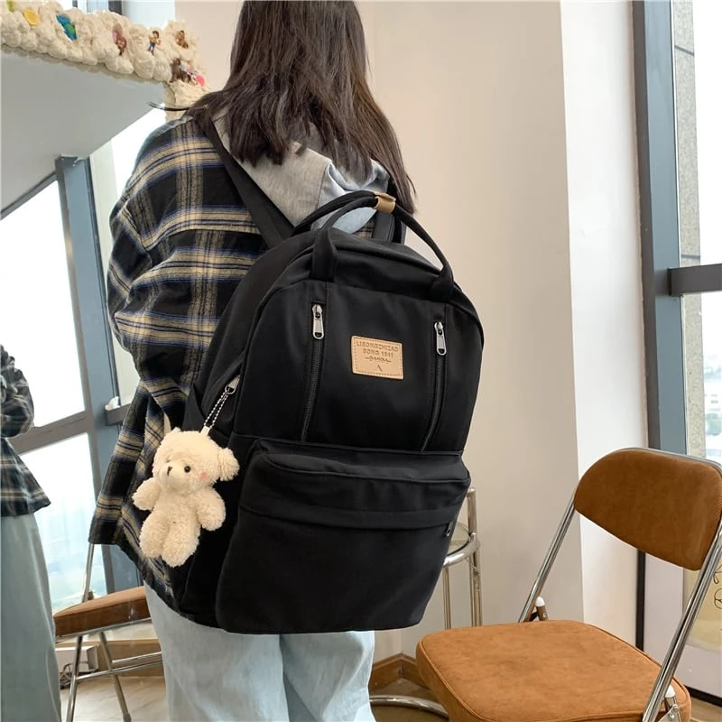 Kawaii Korea Style Canvas College Backpack – Limited Edition 4 Kawaii Korea Style Canvas College Backpack – Limited Edition - Image 4