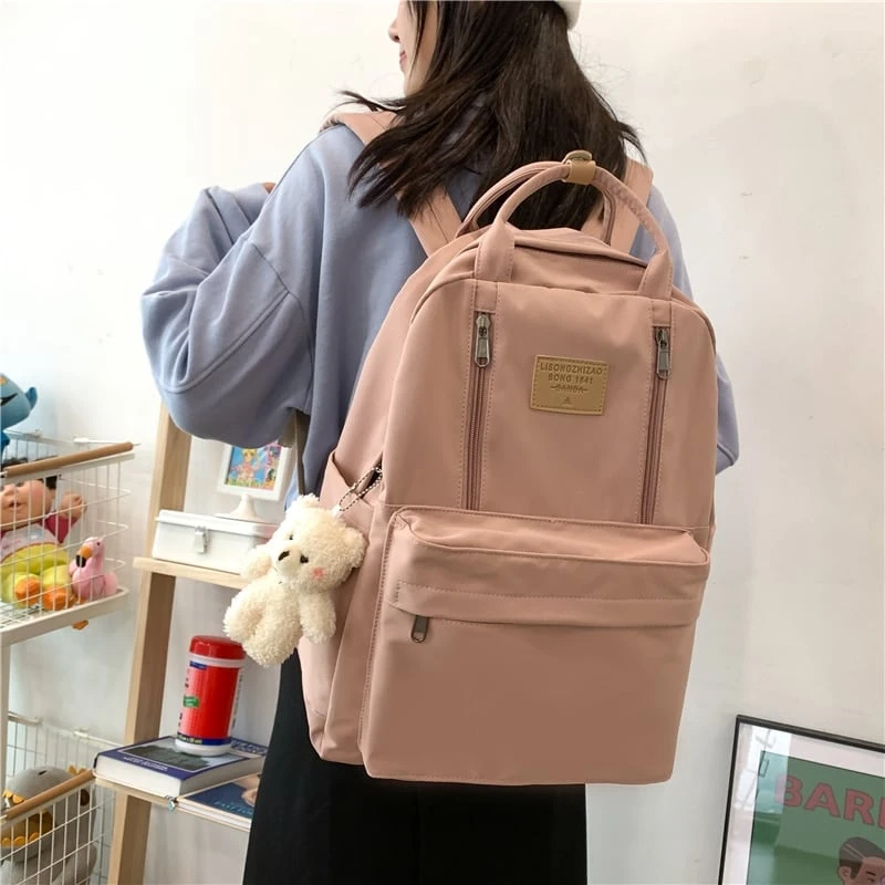Kawaii Korea Style Canvas College Backpack – Limited Edition 3 Kawaii Korea Style Canvas College Backpack – Limited Edition - Image 3