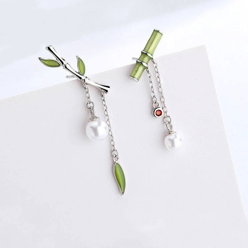 Kawaii Korea Style Bamboo Harajuku Earrings 6 Kawaii Korea Style Bamboo Harajuku Earrings - Image 6