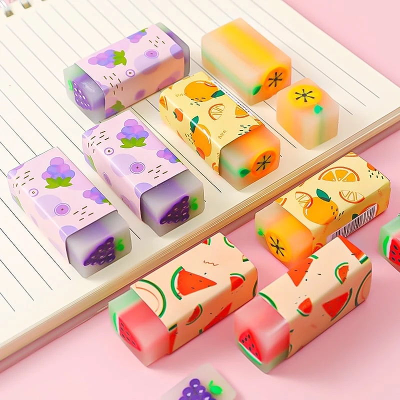 Kawaii Therapy Fruit Erasers β Limited Edition 1 Kawaii Therapy Fruit Erasers β Limited Edition