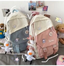Kawaii Pastel Preppy Style Harajuku Backpack – Limited Edition