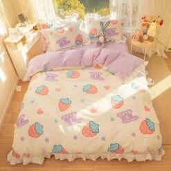 Kawaii Strawberry Harajuku Pastel Bedsheet – Special Edition