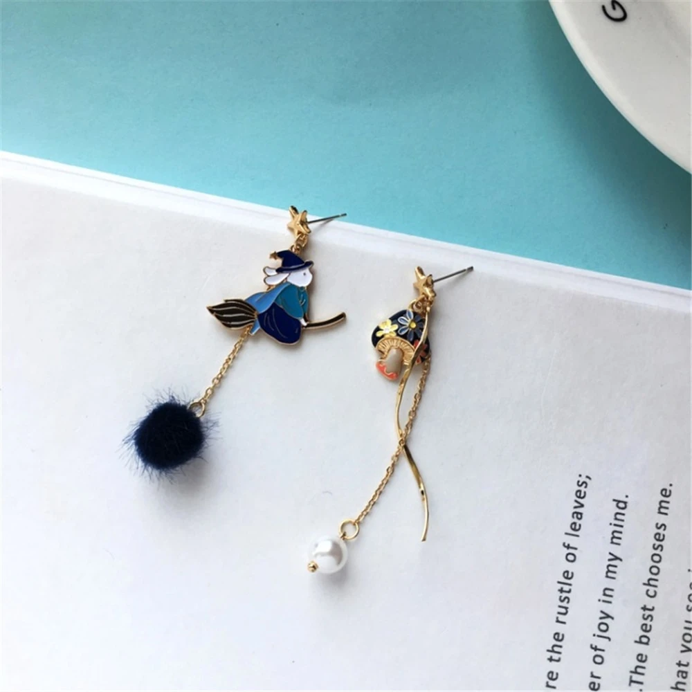 Kawaii Fairy Witch Pearl Earrings – Limited Edition 3 Kawaii Fairy Witch Pearl Earrings – Limited Edition - Image 3