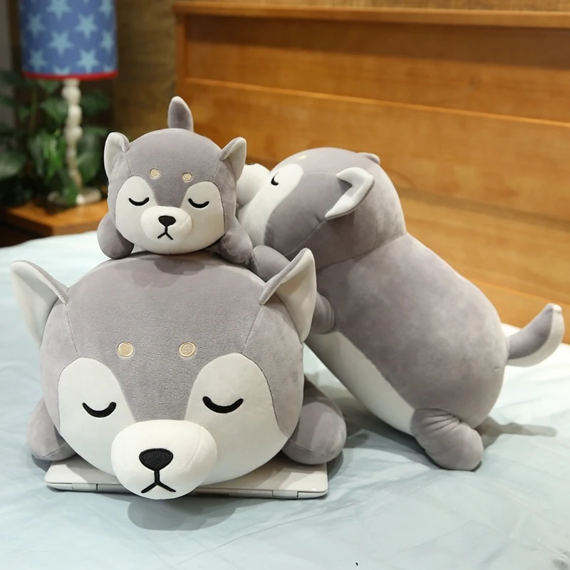 Kawaii Cuddle Series Husky Shiba Inu Plush (45cm) 4 Kawaii Cuddle Series Husky Shiba Inu Plush (45cm) - Image 4